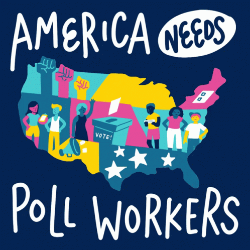 I Voted Poll Worker GIF - I Voted Poll Worker Election Season GIFs