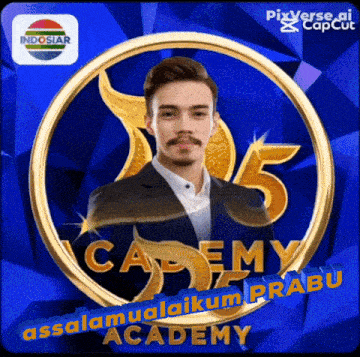 a picture of a man in a suit with the number 5 in the center
