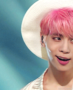 Jonghyun Pink Hair Hat GIF - Jonghyun Pink Hair Hat GIFs