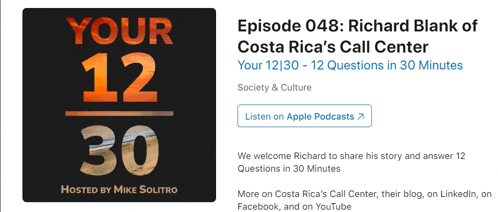 an advertisement for a podcast called your 12 30