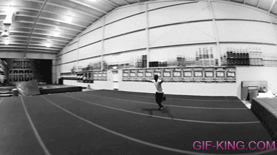 Awesome Back Flip GIF - Gymnastics Routine Back Flip GIFs