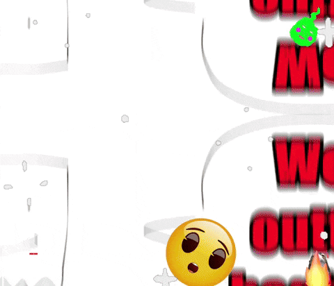 a cartoon explosion with a smiley face in the middle