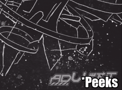 a drawing of a girl with the words peeks above her head