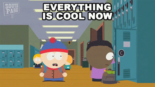Everything Is Cool Now Stan Marsh GIF - Everything Is Cool Now Stan Marsh Tolkien Black GIFs