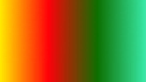 a red , yellow , and green gradient background with a green border .