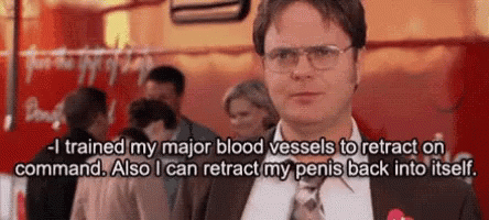 Dwight Trained My Penis To Retract GIF - Dwight Trained My Penis To Retract The Office GIFs