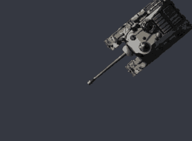 a black and white drawing of a tank with a flame coming out of it 's cannon