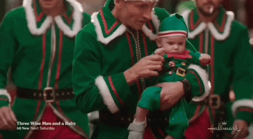 Three Wisemen And A Baby Andrew Walker GIF - Three Wisemen And A Baby Andrew Walker Baby Wave GIFs