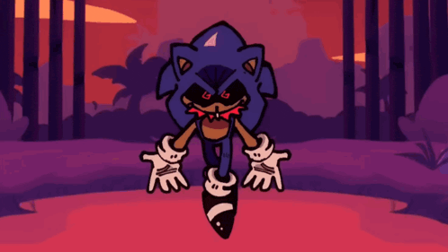a cartoon of a sonic the hedgehog with a mask on