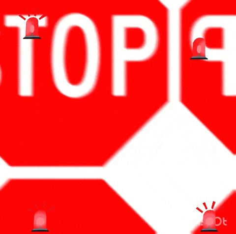 a red circle with the number 18+ and a red siren