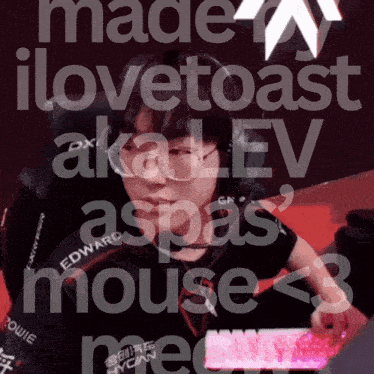 a picture of a person with the words made by ilovetoast aka lev aspas mouse