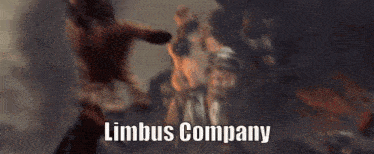 a painting of a monster with the words limbus company on it