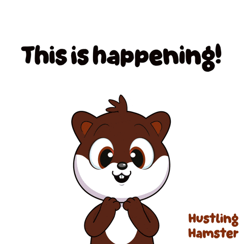 a cartoon of a bear with the words this is happening