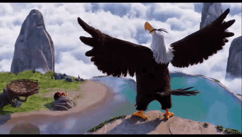 Mighty Eagle Peeing Angry Birds GIF - Mighty Eagle Peeing Angry Birds GIFs
