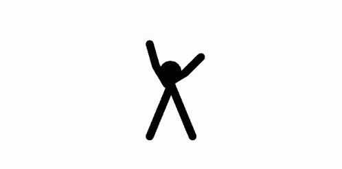 a black and white silhouette of a person doing a yoga pose .