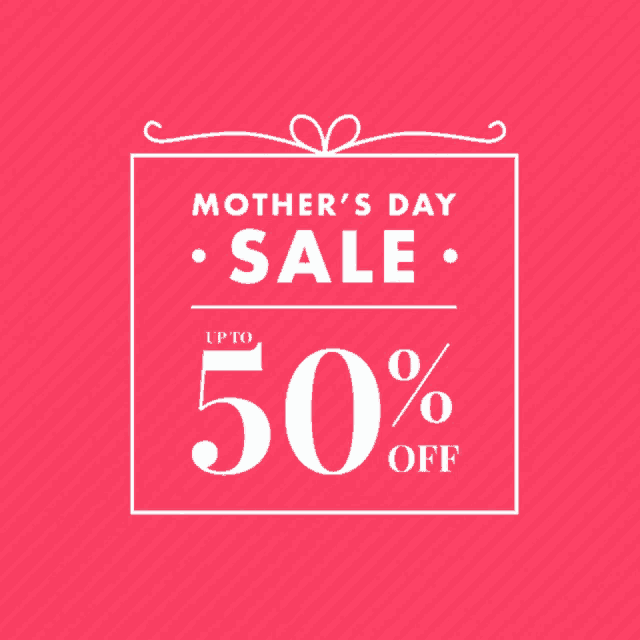 an advertisement for indicque hair mother 's day sale with up to 50 % off