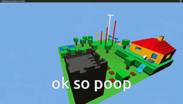 a screenshot of a video game with the words ok so poop at the bottom
