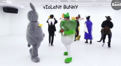 Violent Bunny Bts GIF - Violent Bunny Bts Kpop GIFs