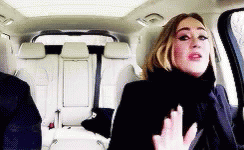 Adele Car GIF - Adele Car Surprise GIFs