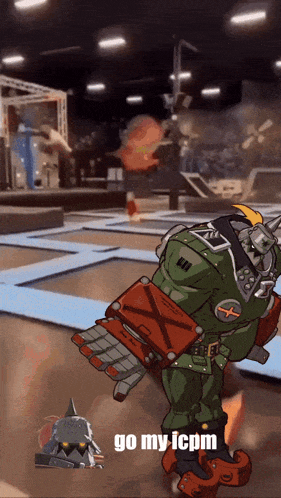 a video game character says go my icpm