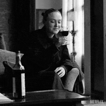 Drinking Wine Marge Sherwood GIF - Drinking Wine Marge Sherwood Ripley GIFs