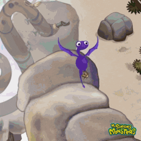 a cartoon of a bat and a fly with the words msinging monsters on the bottom right