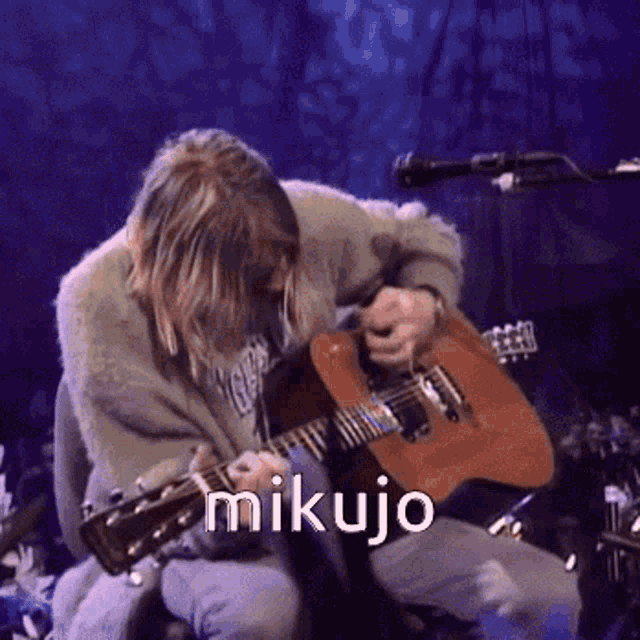 Mikujo Nirvana GIF - Mikujo Nirvana Kurt Cobain GIFs