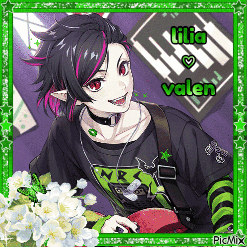 a picture of a girl with the name lilia valen on the bottom