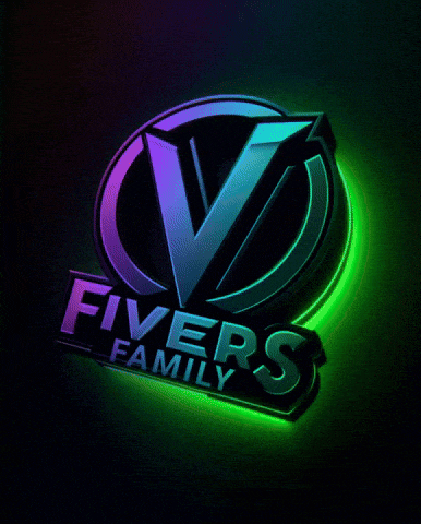 a logo for fiver 's family with a green background