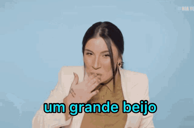 a woman is smiling with the words boca rosa beauty written below her