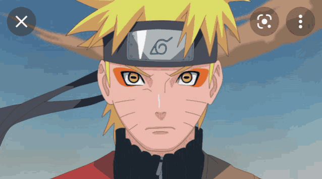 a close up of a cartoon character with a headband with the letter g on it