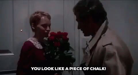 You Look Like A Piece Of Chalk! GIF - Pasty Pale White GIFs