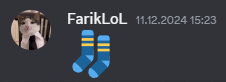 a picture of a cat next to a pair of socks with the date 11.2.2024 15:23