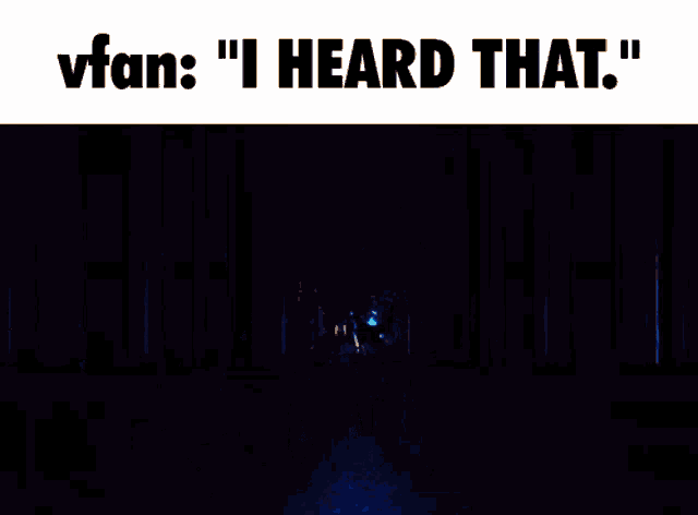 a close up of a person 's face with blue eyes and the words " i heard that "