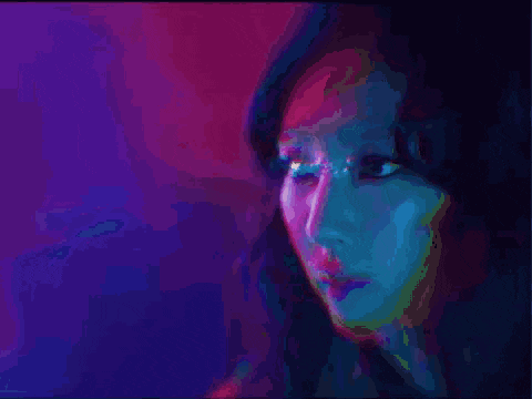 a purple background with a silhouette of a person