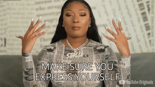 Make Sure You Express Yourself Megan Thee Stallion GIF - Make Sure You Express Yourself Megan Thee Stallion Released GIFs