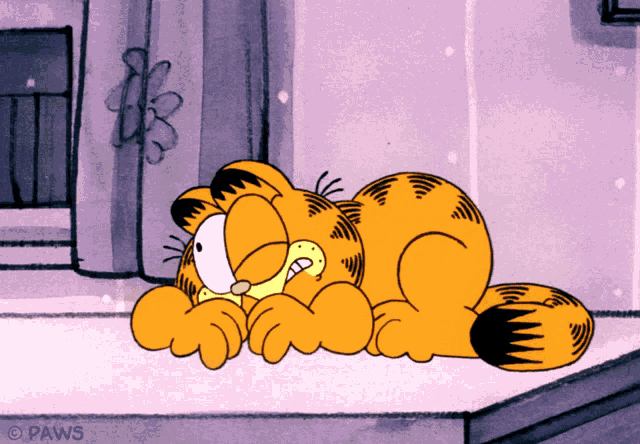 Pretending To Be Asleep Garfield GIF - Pretending To Be Asleep Garfield Fake Sleep GIFs