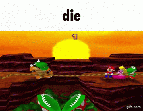 Mario Party Die GIF - Mario Party Die Meme GIFs