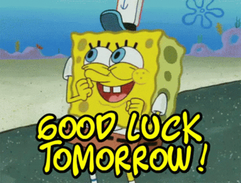 Good Luck Tomorrow Sbs GIF - Good Luck Tomorrow Sbs GIFs