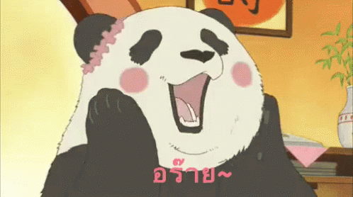 แพนด้า อร๊าย เขิน บ้าจริง คนบ้า GIF - Panda Oh You Silly You GIFs