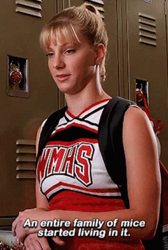 Glee Brittany Pierce GIF - Glee Brittany Pierce An Entire Family Of Mice GIFs