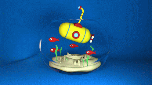 Llluna01 Yellow Submarine GIF - Llluna01 Yellow Submarine Fishbowl GIFs