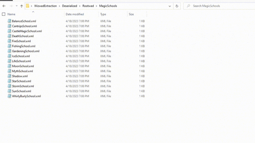 a screenshot of a windows explorer window showing a list of files