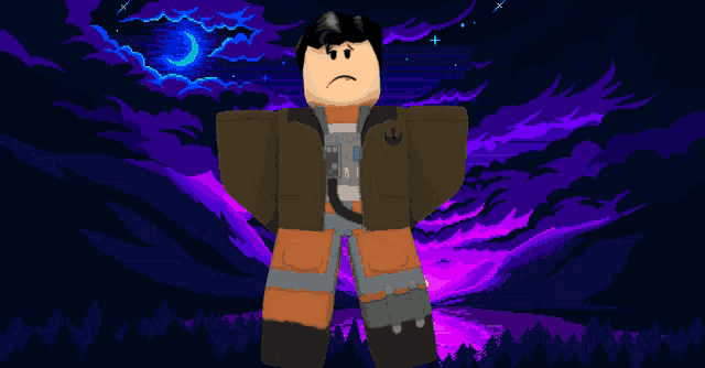 a pixel art of a man with a sad look on his face