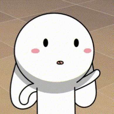 a cartoon character with a surprised look on his face is standing on a tiled floor