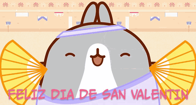 feliz dia de san valentin is written on a poster