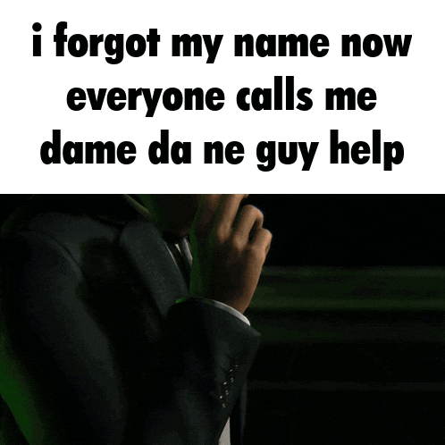a man in a suit and tie says i forgot my name now