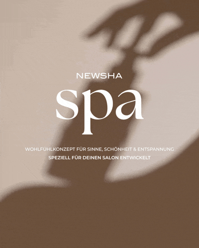 the word spa is on a brown background with a shadow