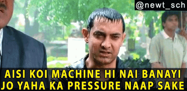 Aisi Koi Machine Hi Nahi Banayi Jo Yaha Ka Pressure Naap Sake Aamir Khan GIF - Aisi Koi Machine Hi Nahi Banayi Jo Yaha Ka Pressure Naap Sake Aamir Khan 3idiots GIFs