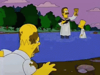 Baptism Simpsons GIF - Baptism Simpsons Christian GIFs
